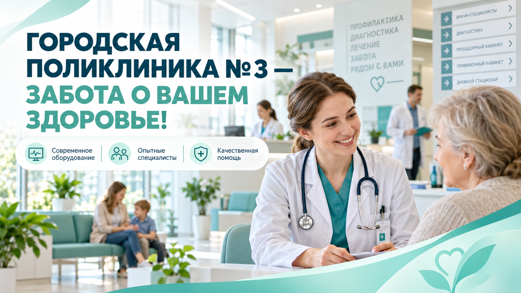 ГОРОДСКАЯ ПОЛИКЛИНИКА №3 — ЗАБОТА О ВАШЕМ ЗДОРОВЬЕ!