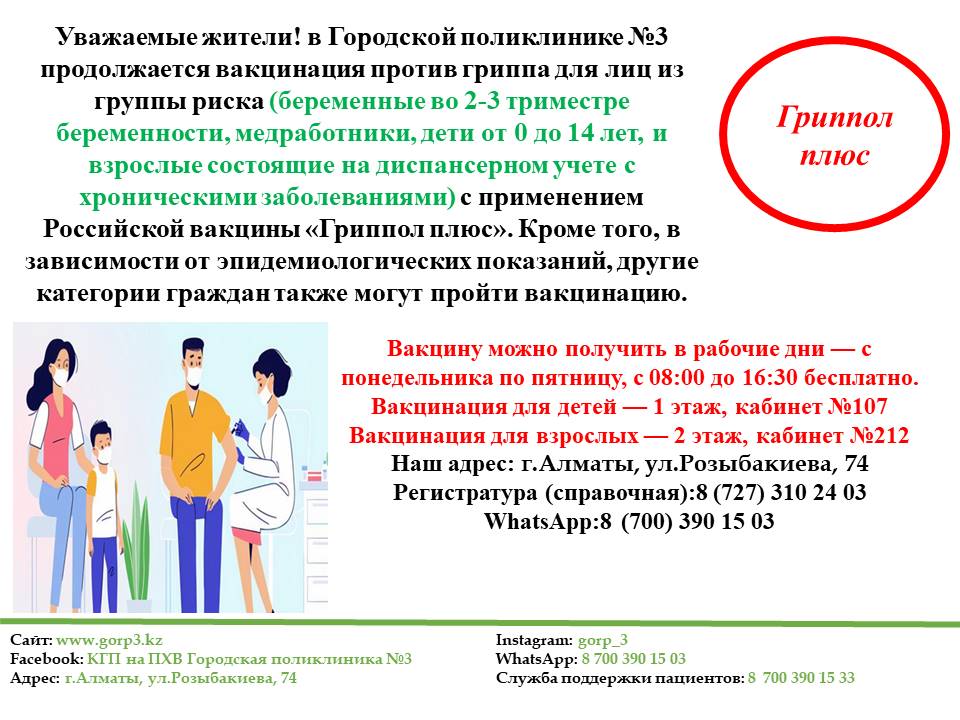 Вакцинация Гриппол Плюс